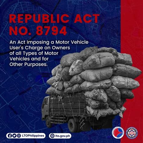 anong sasakyan ang nasasakop sa mvuc|Republic Act No. 8794 .